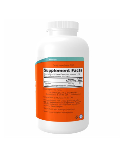 Глюконат Калію, Potassium Gluconate Pure Powder - 454g