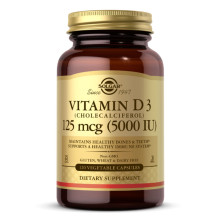 Вітамін Д3, Vitamin D3 (Cholecalciferol) 125 mcg (5,000 IU) - 120 vcaps