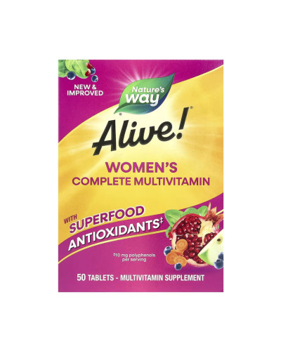 Мультивітаміни для жінок, Alive!® Women's Complete Multivitamin - 50 tabs