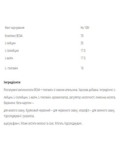 Комплекс амінокислот, BCAA Recovery - 500g Watermelon