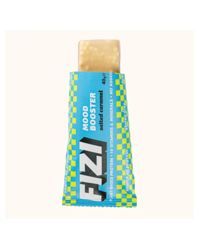 Батончики, Fizi Mood Booster - 12x40g Salted Caramel