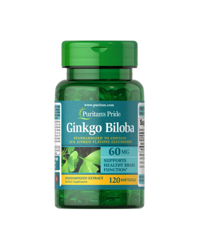 Ginkgo Biloba Standardized Extract 60 mg - 120 softgels