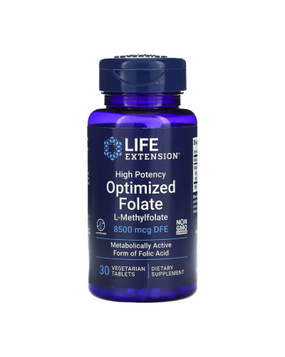 Оптимізований фолат, High Potency Optimized Folate 8500 mcg DFE - 30 tabs