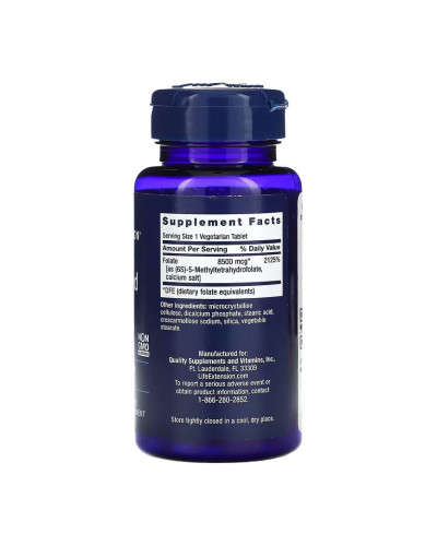 Оптимізований фолат, High Potency Optimized Folate 8500 mcg DFE - 30 tabs