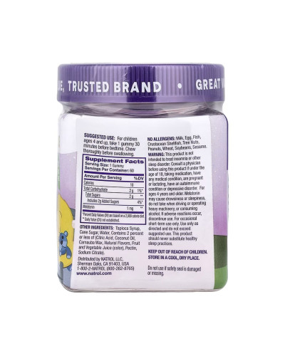 Kids Melatonin 1mg - 60 gummies