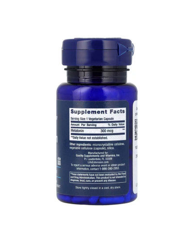 Мелатонін, Melatonin 300 mcg - 100 vcaps