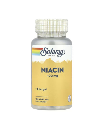 Ніацин (вітамін B3), Niacin 100mg - 100 vcaps