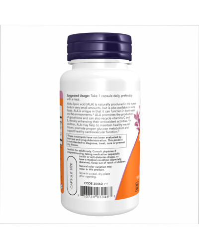 Alpha Lipoic Acid 600mg - 60 vcaps