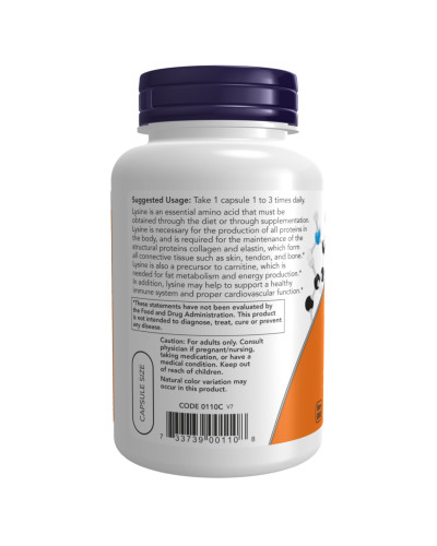 Lysine 500mg - 250 vcaps