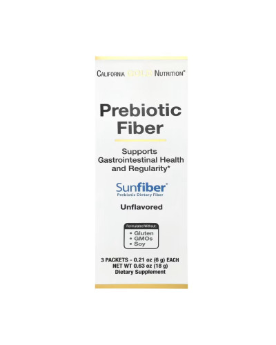 Пребіотична клітковина, Prebiotic Fiber - 3 packets Unflavored
