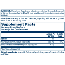 Magnesium Glycinate 350mg - 240 vcaps