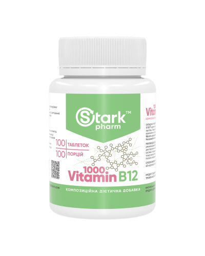 Вітамін B12, Vitamin B12 1000 mcg - 100 tabs