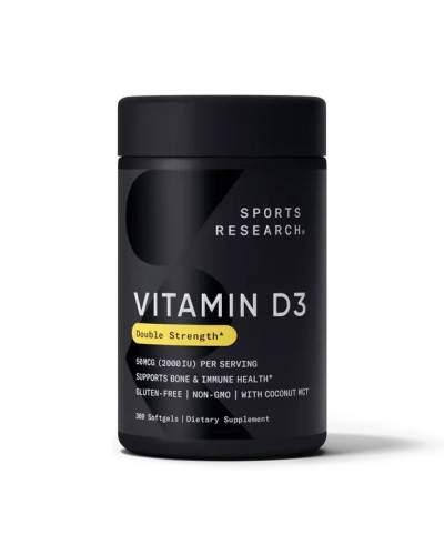 Вітамін D3, Vitamin D3 2000IU - 360 softgels