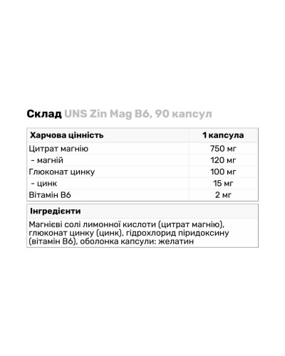 Zin Mag B6 - 90 tabs