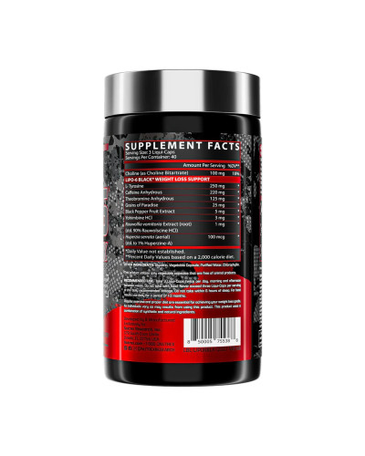 Lipo-6 Black Maximum Potency - 120 caps