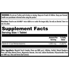 Метил Б12, B12 Methylcobalamin 1000mcg - 60 tabs Berry