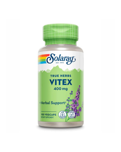 Вітекс, підтримка жіночого здоров'я, Solaray Vitex Berry Extract 400mg - 100 vcaps