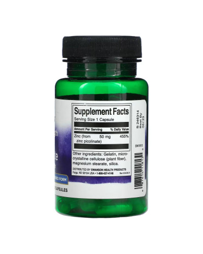 Extra Strength Zinc Picolinate Body Preferred Form 50mg - 60 caps