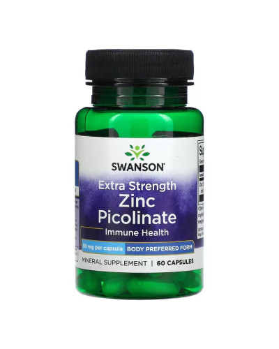 Extra Strength Zinc Picolinate Body Preferred Form 50mg - 60 caps