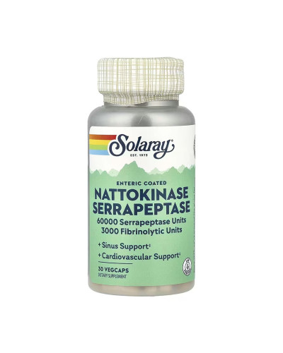 Nattokinase & Serrapeptase - 30 vcaps