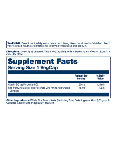 Цинк з високою біодоступністю, Bio Zinc 15mg - 100 vcaps