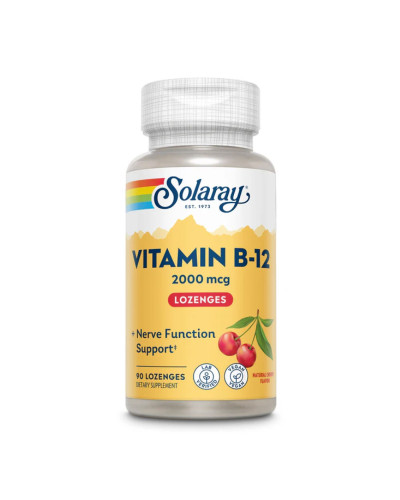 Вітамін Б12, Vitamin B-12 2000mcg - 90 lozenges Natural Cherry