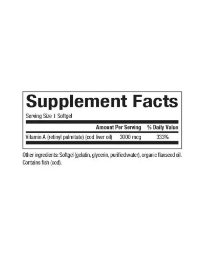 Vitamin A 3000mcg 10000IU - 180 softgels