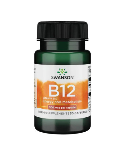 Вітамін В-12, Vitamin B-12 500mcg - 30caps
