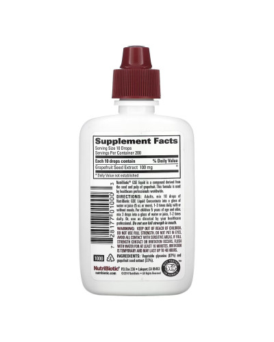 Екстракт насіння грейпфруту, GSE Liquid Concentrate - 59 ml