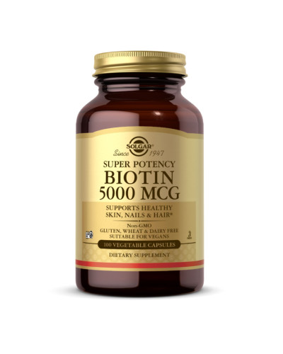 Біотин, Biotin 5000mcg - 100 vcaps