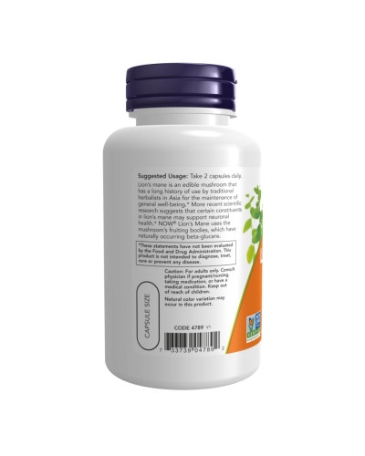 Їжовик гребінчастий, Lion's Mane 500mg - 60 vcaps