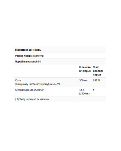 Chitosan Plus 500mg - 240 vcaps