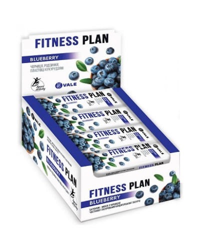 Fitness Plan Muesli Bar - 30x25g Bluberry