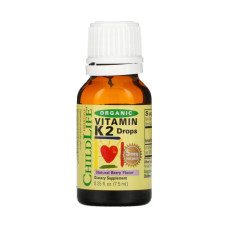 Органічний вітамін К2, Organic Vitamin K2 Liquid - 7.5ml Natural Berry