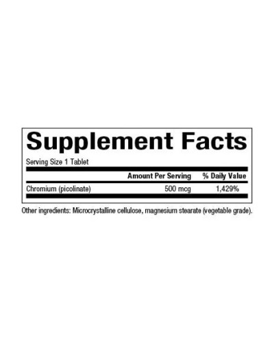 Chromium Picolinate 500mcg - 90 tabs
