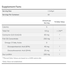 CoQ10 60mg with Omega-3 - 60 sgels