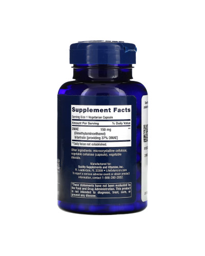 DMAE Bitartrate 150mg - 200 vcaps