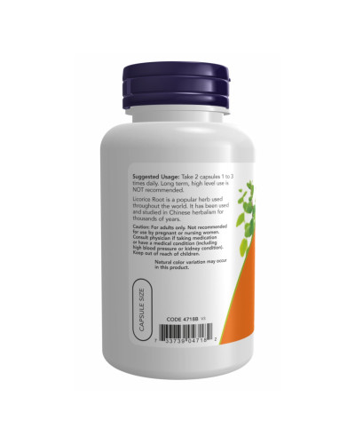 Корінь Солодки, Licorice Root 450mg - 100 vcaps