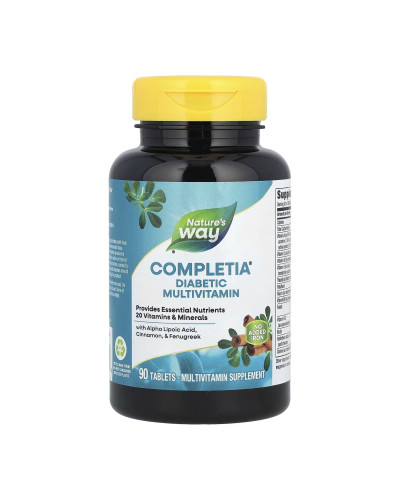 Мультивітаміни для діабетиків, Completia Diabetic (Iron-Free) - 90 tabs