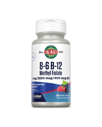 B6 B12 Methyl Folate - 60 tabs Mixed Berry