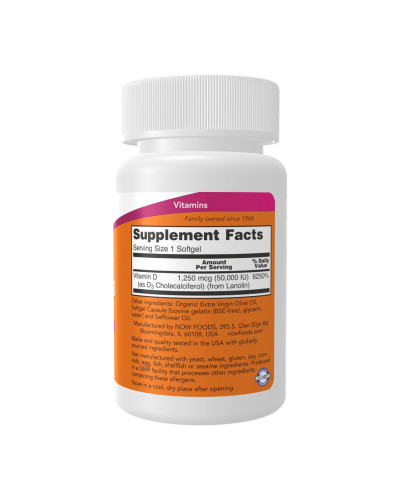Vitamin D-3 50,000 IU - 12 softgels