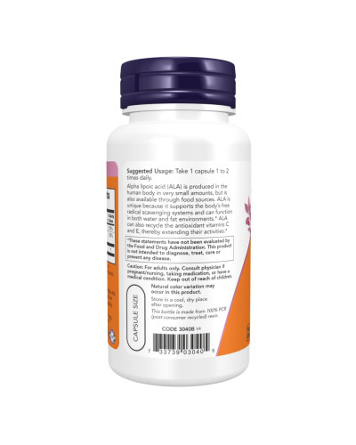Alpha Lipoic Acid 100mg - 120 vcaps