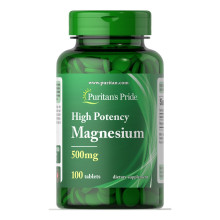 Магній, Magnesium 500 mg - 100 tablets