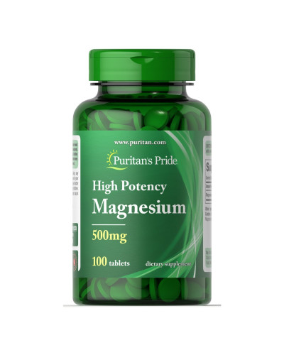 Магній, Magnesium 500 mg - 100 tablets