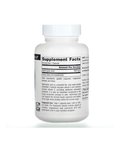 Alpha Lipoic Acid 600mg - 60 caps