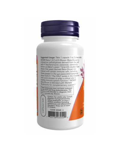Бета-Глюкан, Beta-1,3/1,6-D-Glucan 100mg - 90 vcaps