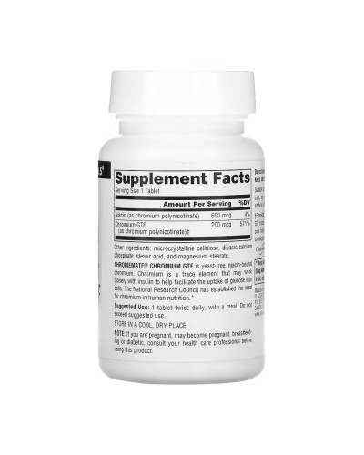 ChromeMate® Chromium GTF 200 mcg, Yeast Free - 240 tabs (Пошкоджена банка)