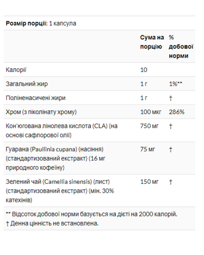 Комплекс для схуднення з CLA, CLA Extreme - 90 softgels