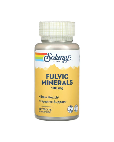 Фульвові мінерали, Fulvic Minerals 100mg - 30 vcaps