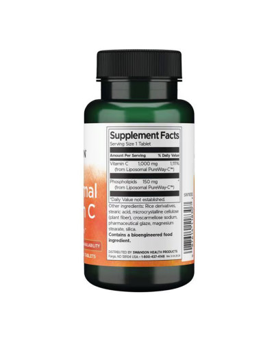Liposomal Vitamin C - High Bioavailability 1000 mg - 60 tabs